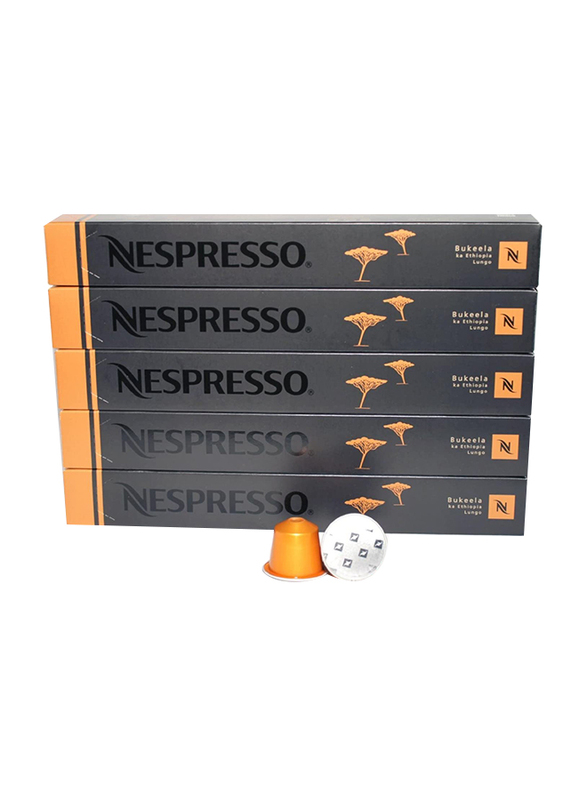 Nespresso Bukeela Ka Ethiopia Lungo Coffee Capsules, 50 Capsules