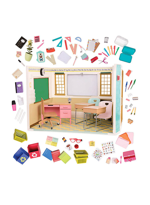 

Our Generation School Room Accessories Set, 92 Pieces, Ages 3+, Multicolour