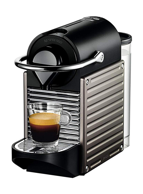 

Nespresso Pixie Coffee Machine, C060TI, Black/Silver