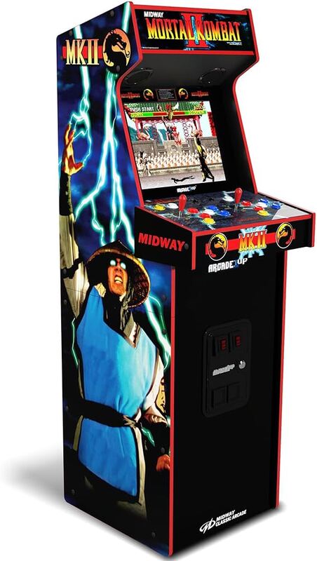 Arcade 1UP Mortal Kombat 2 Deluxe Arcade Machine with 14 classic games