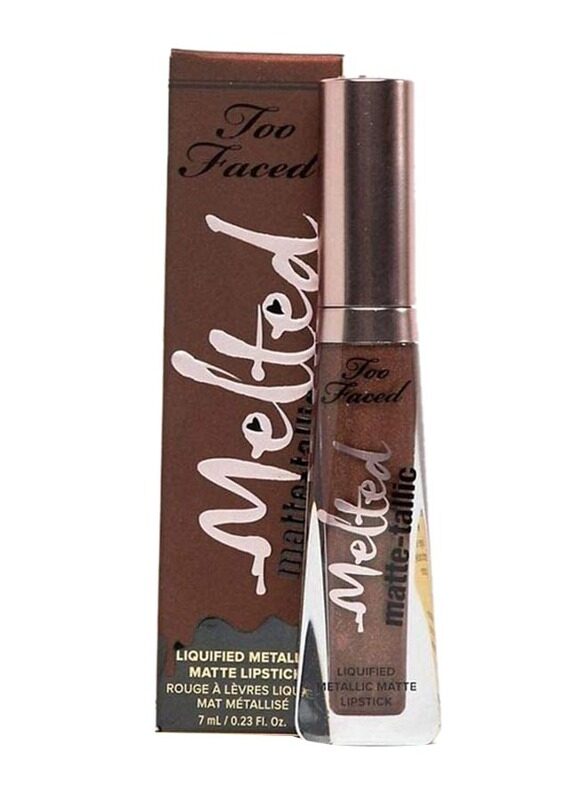 

Too Faced Melted Matte-Tallic Matte Lipstick, Caffeine Queen, Brown