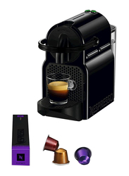 Delonghi Nespresso Inissia Espresso Machine with Aeroccino + Milk Frother, FBA_A+D40-US-BK-NE, Black