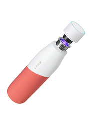 Larq 710ml Stainless Steel Vacuum Insulated Water Bottle, Coral/White