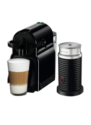 Delonghi Nespresso Inissia Original Espresso Machine with Aeroccino Milk Frother, Black