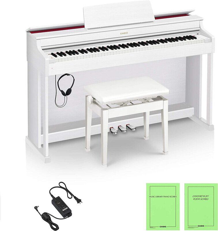 Casio AP-470 Digital Piano, 88 Keys, White