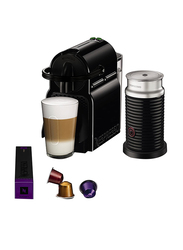 Magimix 0.7L Nespresso Inissia Coffee Machine with Aeroccino, 11360, Black