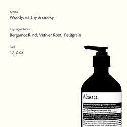 Aesop Reverence Aromatique Hand Balm, 500ml