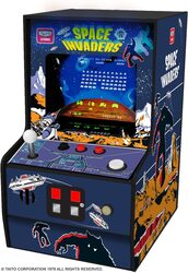 My Arcade Space Invaders Micro Player Mini Game Cabinet, Blue