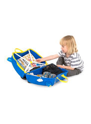 Trunki Percy Police Car UKV Trolley Bag, Blue/Yellow