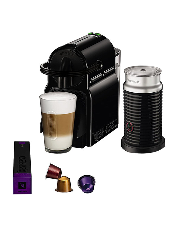 

Magimix 0.7L Nespresso Inissia Coffee Machine with Aeroccino, 11360, Black