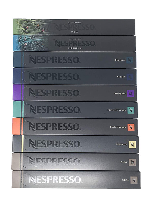 

Nespresso Intense Mix Variety Pack, 10 Packs x 10 Capsules, 920g