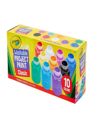 Crayola Washable Project Paint, 10 Pieces, Multicolour
