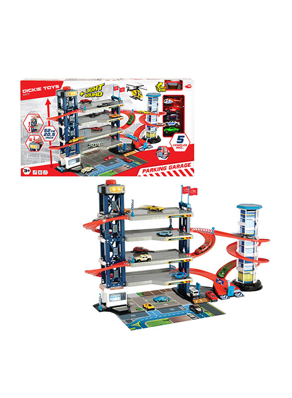 

Dickie City Parking Garage with 4 Vehicles Playset, Ages 3+