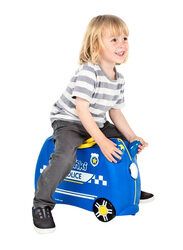 Trunki Percy Police Car UKV Trolley Bag, Blue/Yellow