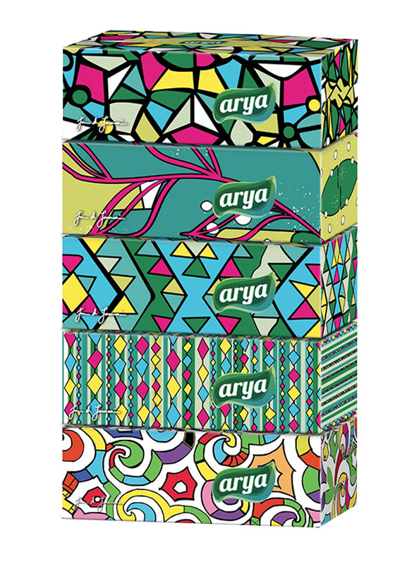 

Arya Facial Tissue, 5 Pieces x 200 Sheets x 2 Ply