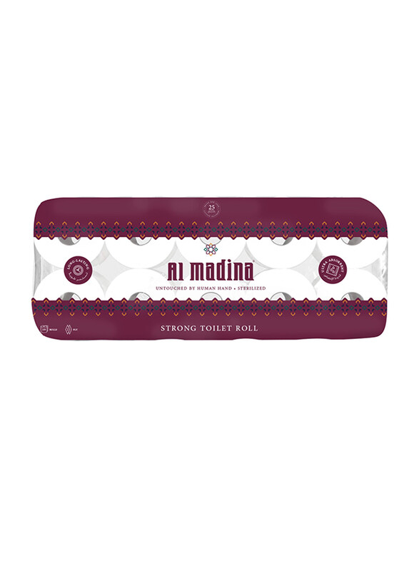 

Al Madina Toilet Roll, 10 Rolls x 200 Sheets x 2 Ply