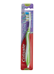 Colgate Zig Zag Flexible Toothbrush with Tongue Cleaner, Medium