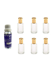 White Apple Golden Dust Attar Set Unisex, 100ml Attar & 6 x 12ml Bottles (Free)