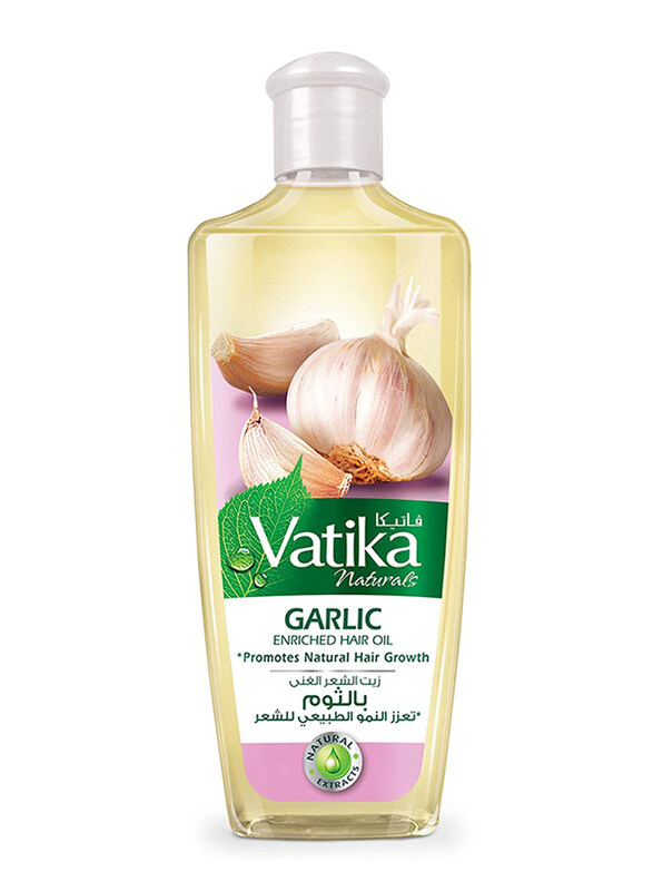 

Dabur Vatika Naturals Garlic Enriched Hair Oil for All Hair Types, 200ml