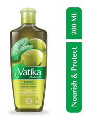 Dabur Vatika Naturals Olive Hair Oil for All Hair Types, 200ml