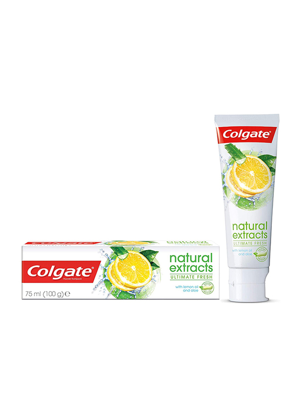 Colgate Natural Extracts Ultimate Fresh with Lemon and Aloe Vera Toothpaste, 75ml