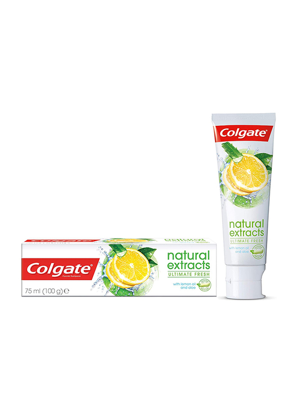 

Colgate Natural Extracts Ultimate Fresh with Lemon and Aloe Vera Toothpaste, 75ml