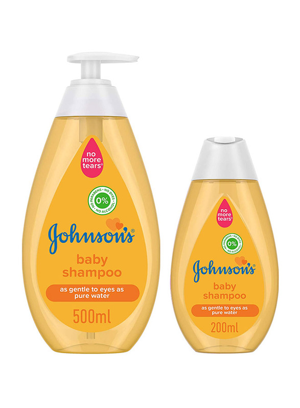 Johnson's Baby 500ml Baby Shampoo for Babies with Baby Shampoo 200ml, Yellow
