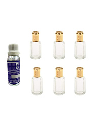 White Apple Black Saffron Attar Set Unisex, 100ml Attar & 6 x 12ml Bottles (Free)