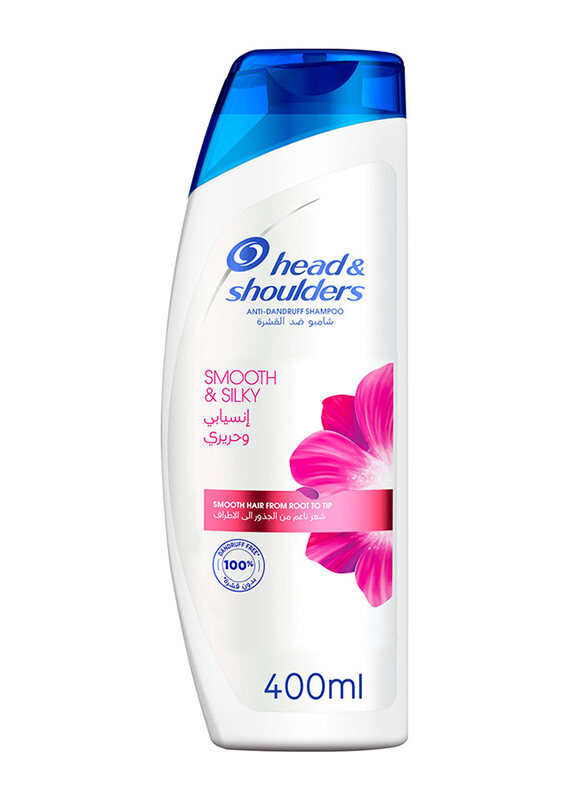 

Head & Shoulders Smooth & Silky Anti-Dandruff Shampoo for All Hair Types, 400ml