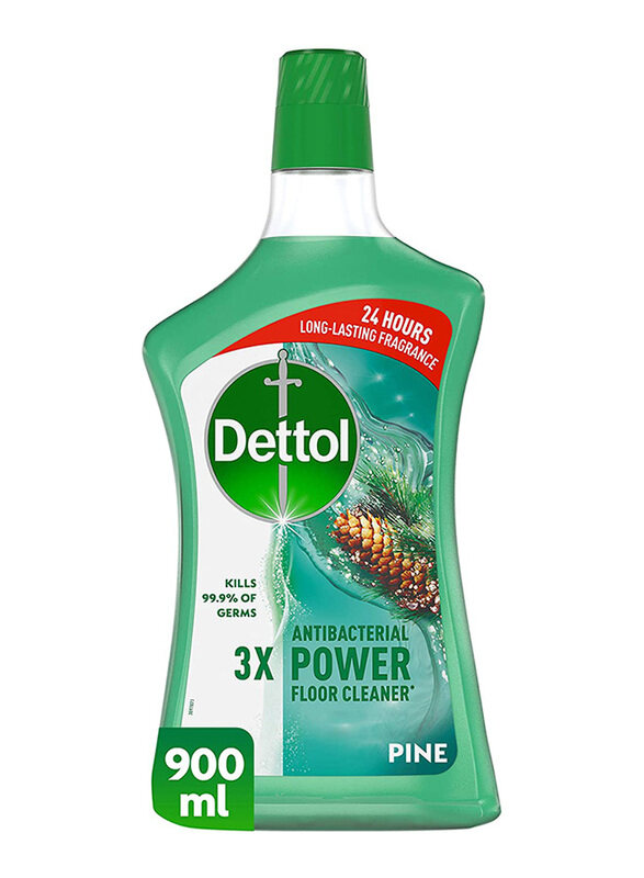 

Dettol Pine 3x Antibacterial Power 24 Hours Long Lasting Floor Cleaner, 900ml