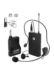 FIFINE K037B Wireless Lavalier/Head-Worn Microphone, Black