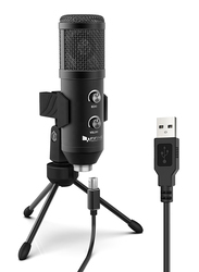FIFINE K058A Condenser USB Plug and Play Microphone, Black