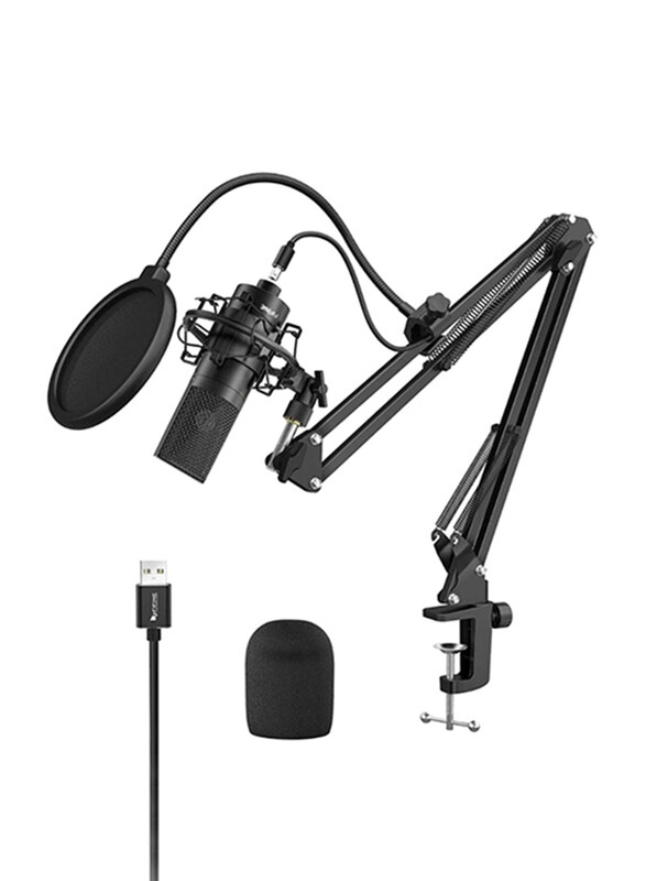 

FIFINE K780 USB Microphone Kit, Black