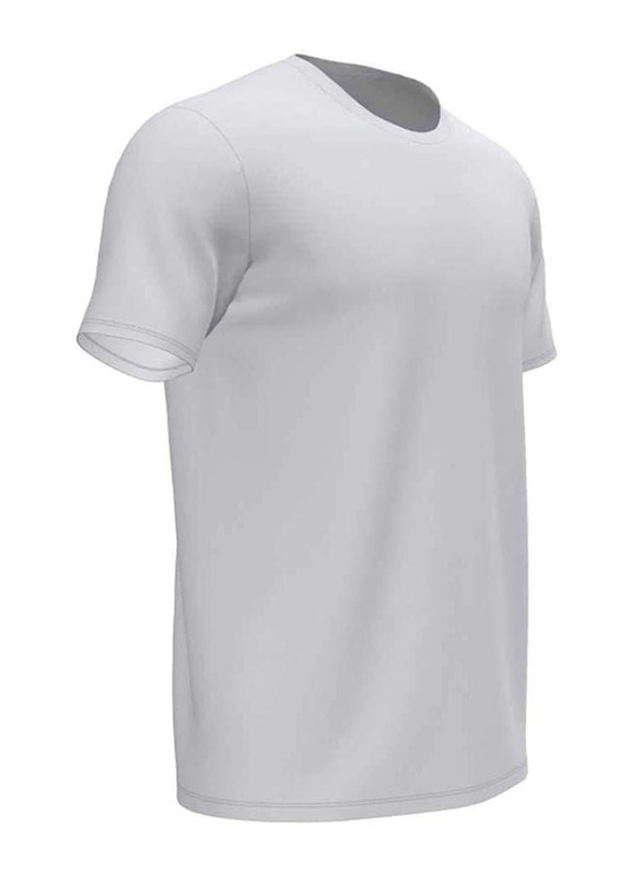 Joma Desert Short Sleeve Round Neck T-Shirt for Men, Large, White