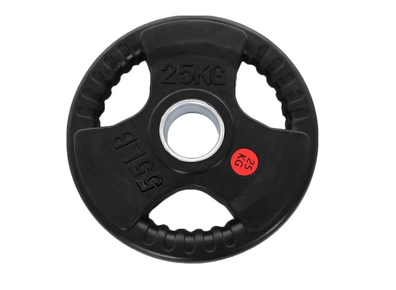 TA Sport Olympic Rubber Plate, 25KG, P2470, Black