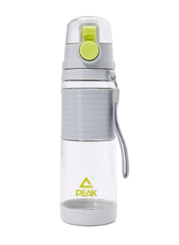 

Peak 650ml Leak Proof Water Bottles for Unisex, Grey/Yellow