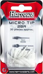 Harrows Micro Tip 2BA Dart, 30 Piece, White