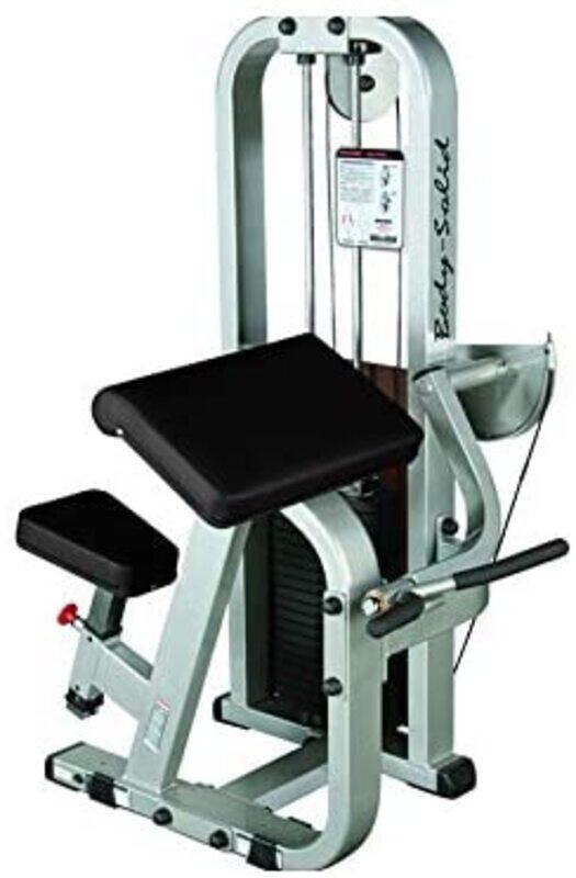 

Body Solid 210LBS Bicep Curl Machine, 185Kg, 1300109, Grey/Black