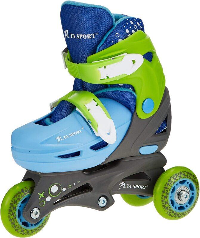 

TA Sports Inline Roller Skates, Size 30-33, 2 Pieces, Multicolour