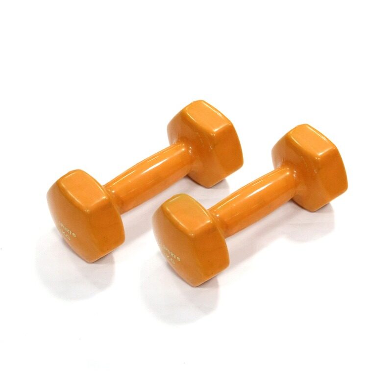 

TA Sports Vinyl Dumbbells Set, Kz23, 2 x 5KG, Yellow