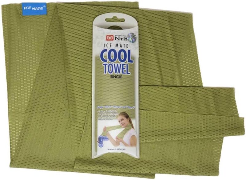 General Icemate Single Cool Towel, 20 x 100cm, Green