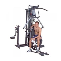 Body Solid G2B Advanced Gym with Bi-Angular Press Arm, 198.68Kg, 13070265, Grey/Black