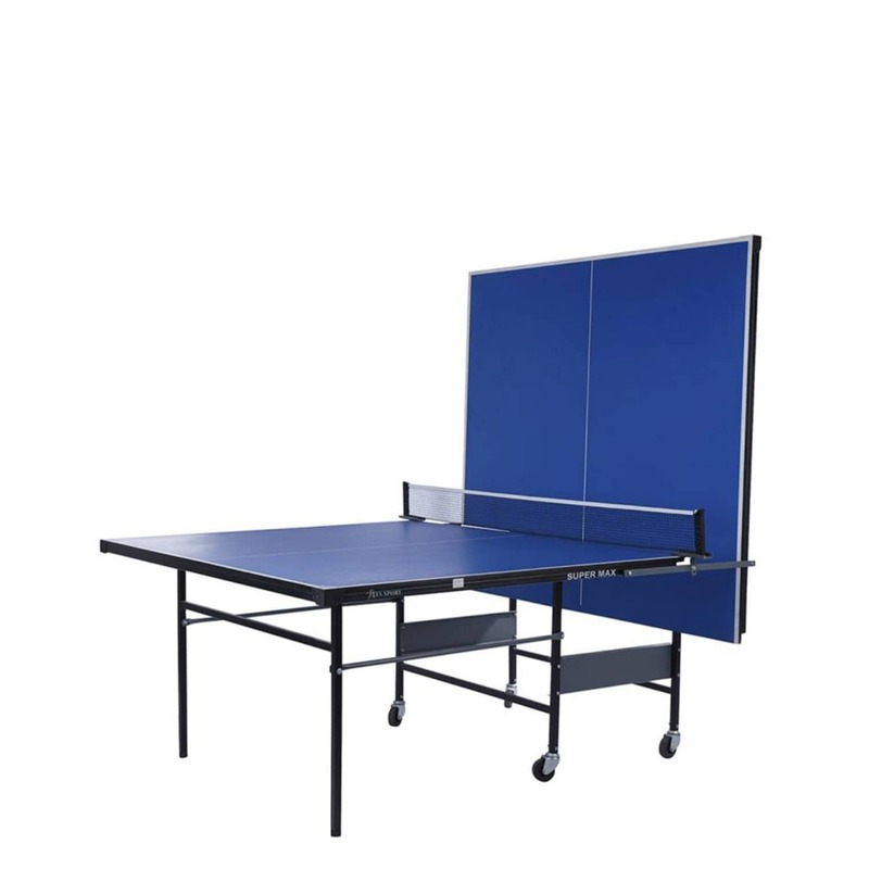 TA Sport Super Max Folding Table Tennis Table, Blue/Silver