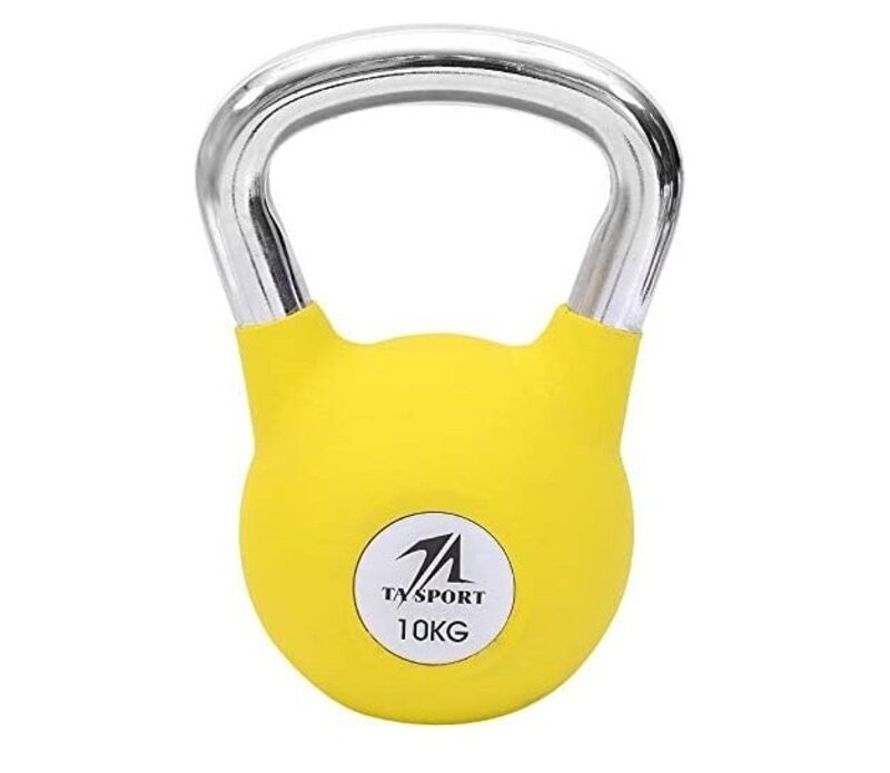 

TA Sport Rubber Kettlebell, 10KG, Yellow