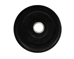 TA Sports Dorsa Pl23 Rubber Weight Plate with Zinc Ring, 5KG, Black