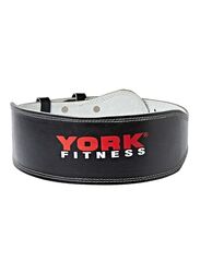 York Fitness Weight Lifting Belt, Medium, Black/White