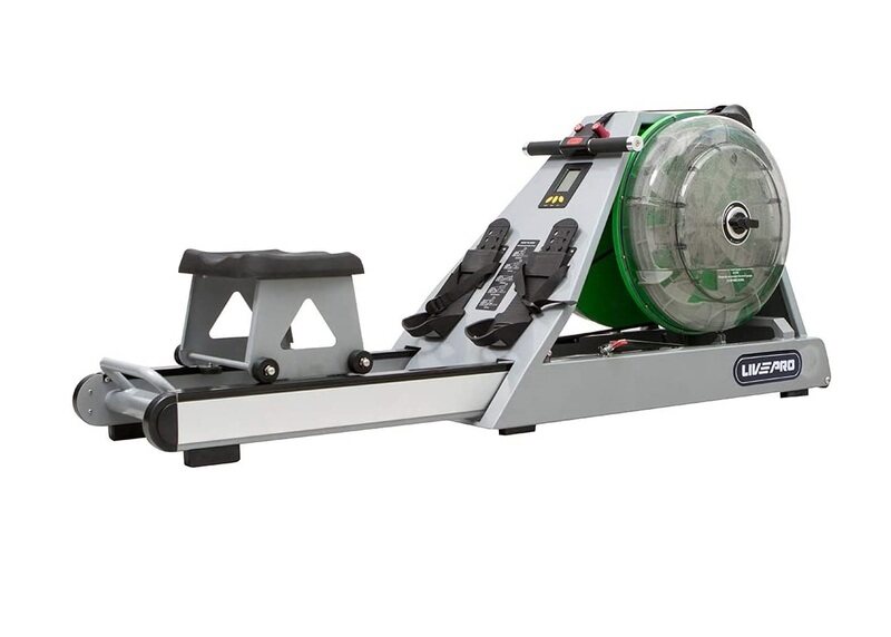 

LivePro LP8900 Double Buckets Rowing Machine, 60Kg, 13090038-101, Silver/Black
