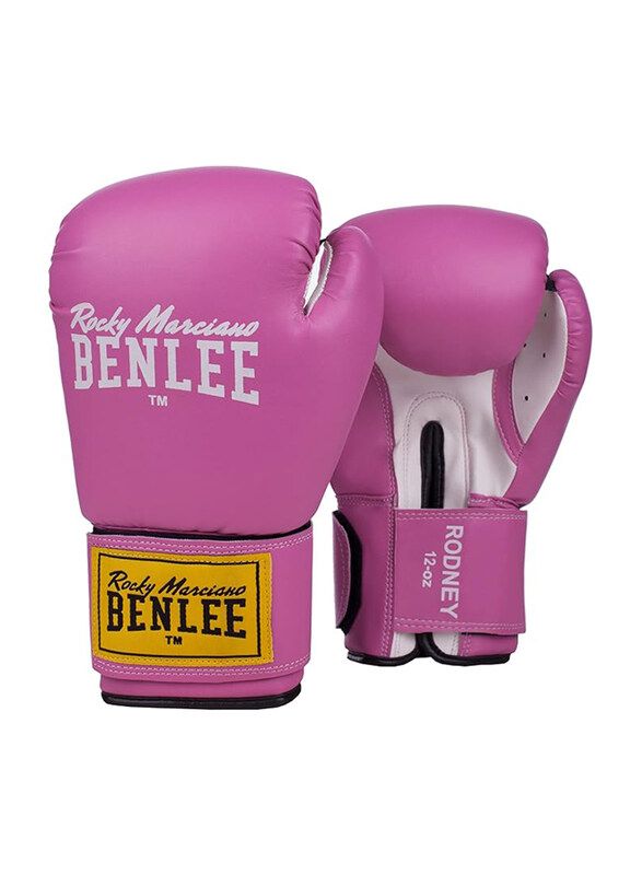 

Benlee A. Leather Boxing Gloves 12Ozrodney, Pink/White