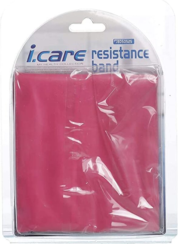 Mesuca I Care Exercise Fitness Resistance Band, Jbd50525, Red