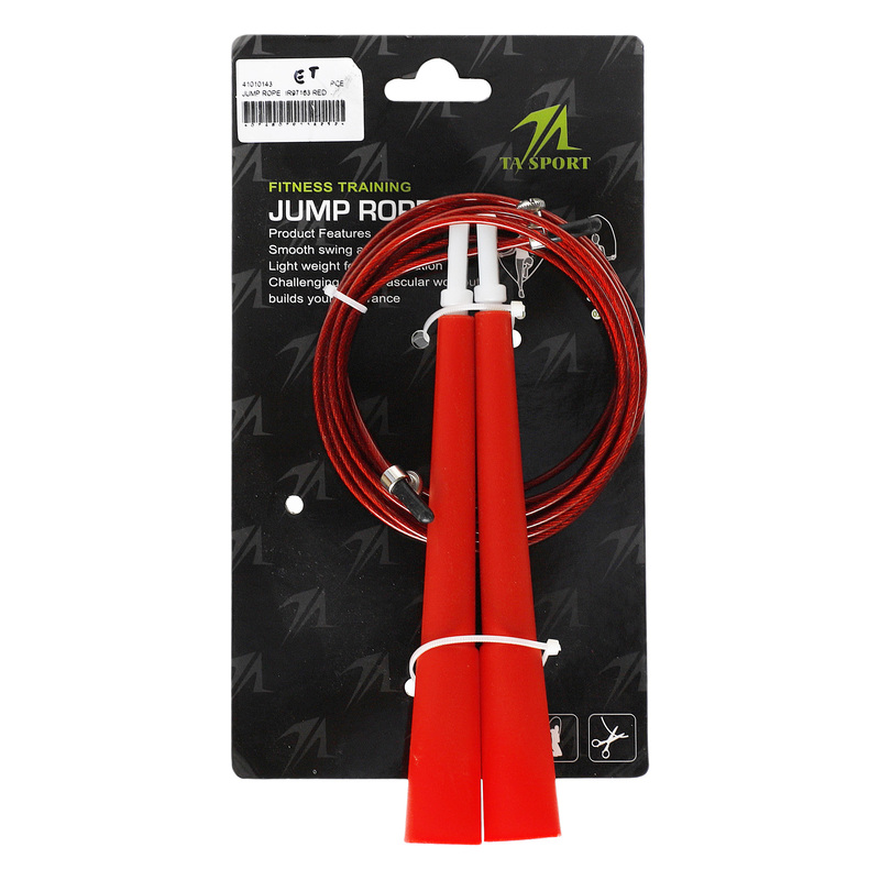 TA Sports Fitness Exercise Jump Rope, 320cm, Red